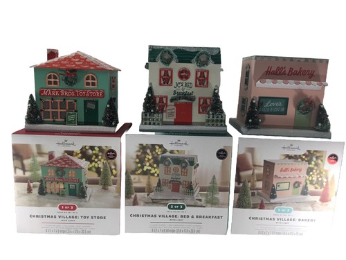 Hallmark christmas village set - christmas,