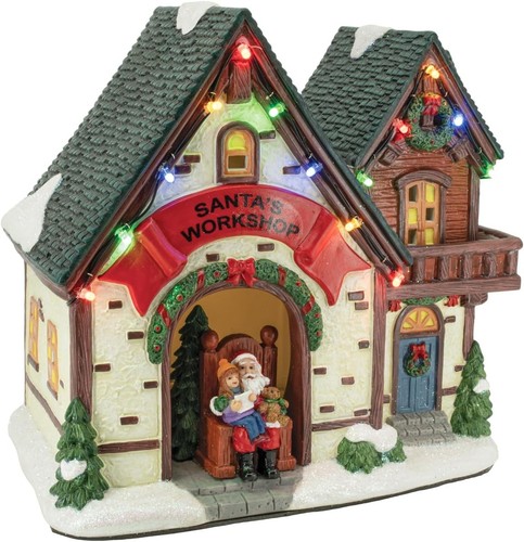 Santa workshop porcelain - santa's,